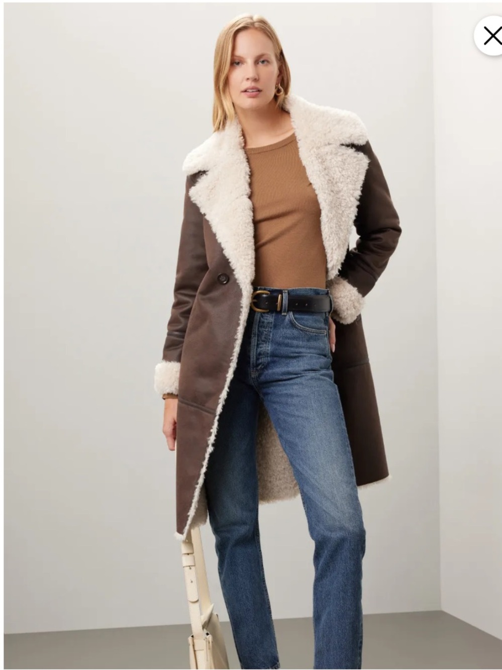 NVLT Shearling Jacket, Size: S